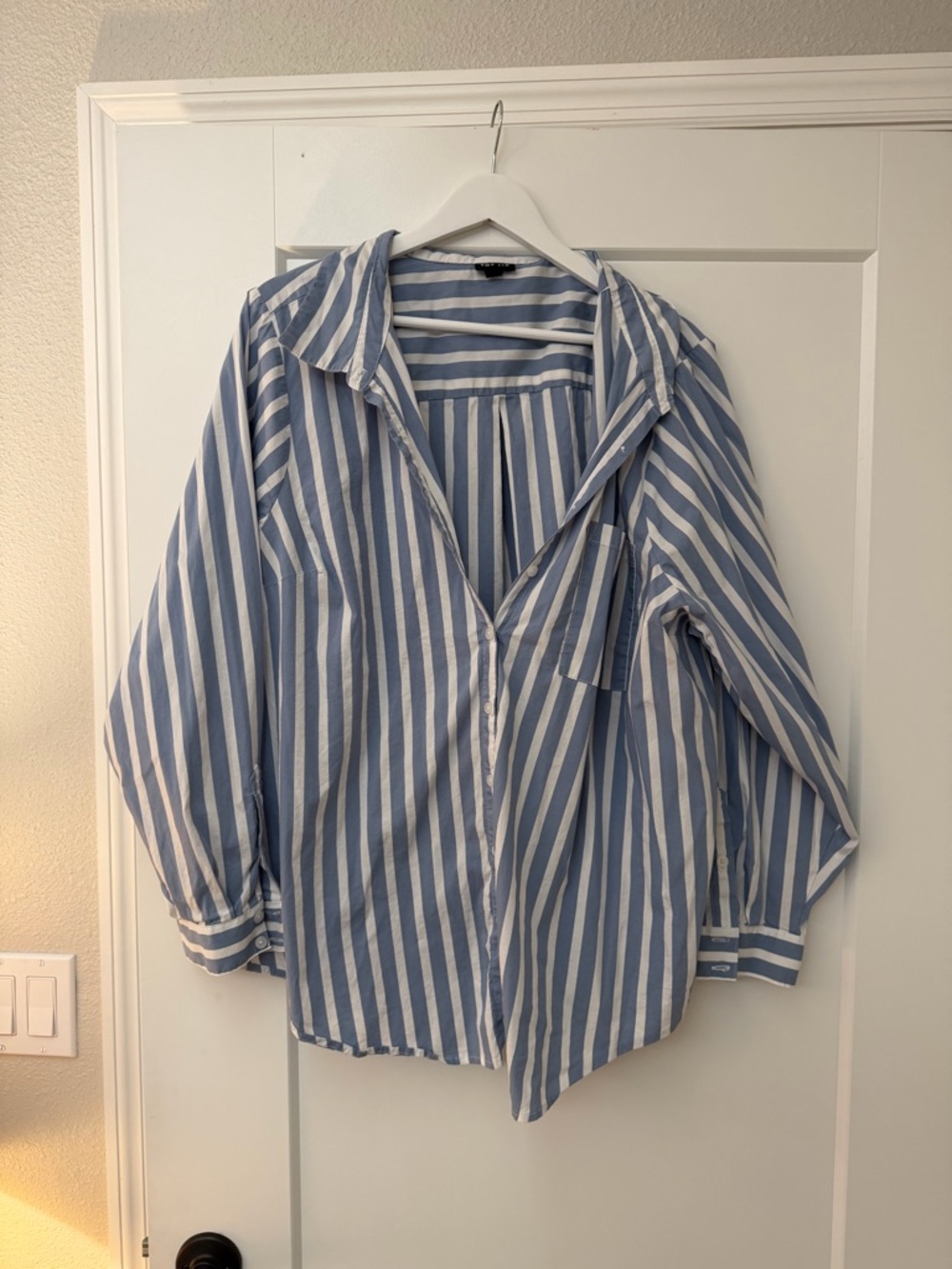 torrid Blue and White Striped Top